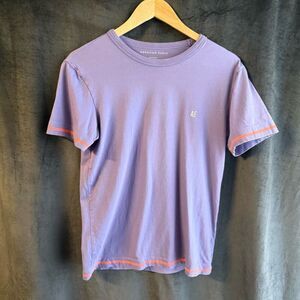 American Eagle Retro Tee Mens Small Neon Trim Purple T-Shirt AE Dopamine Look
